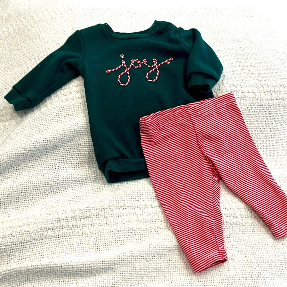 3 mos sweatshirt with leggings